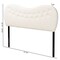 Baxton Studio Brantley Modern Cream Boucle Fabric Queen Size Headboard 228-12959-ZORO - alternate 2